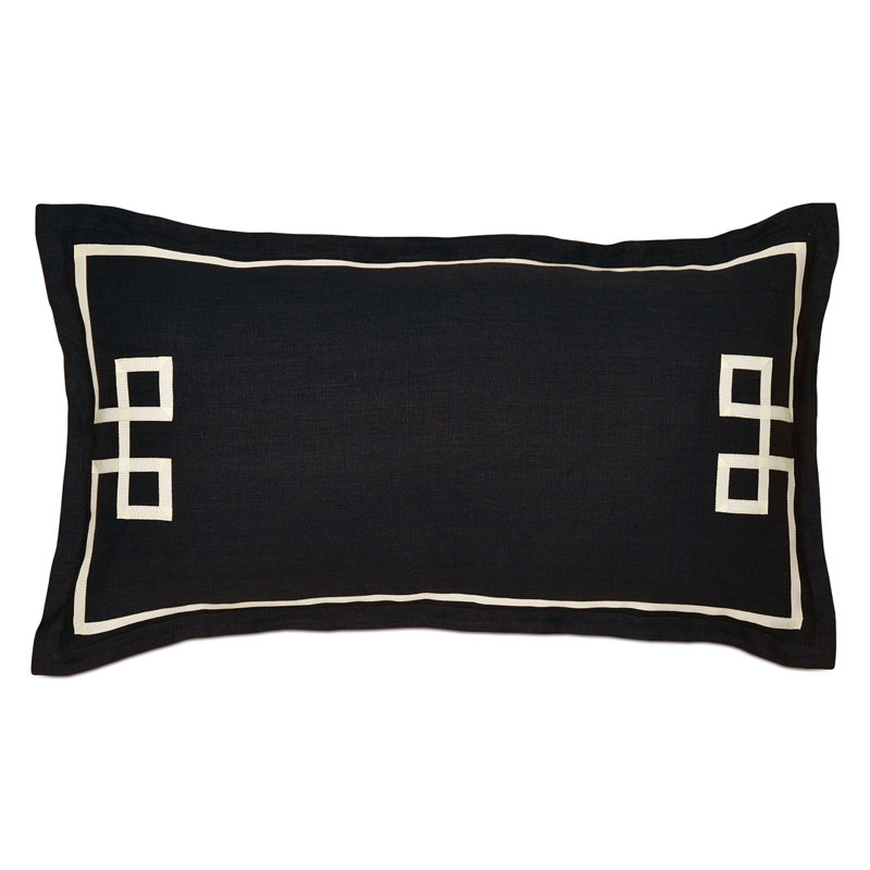 Resort Linen Program Sham, King, Black