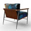 Crillon - Fauteuil d'appoint rembourré en marbre-1906870753