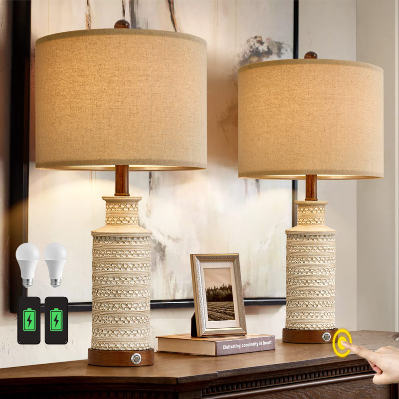 Falom Resin Novelty Lamp, Brown