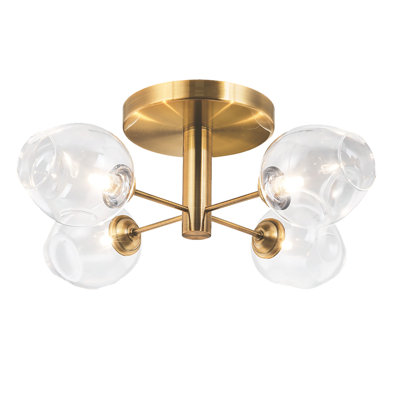 Andi Glass Semi Flush Mount