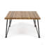 Table basse industrielle en bois et métal Zion, table basse industrielle et rustique