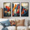 «Cubic Los Angeles Skyline - Los Angeles», art mural