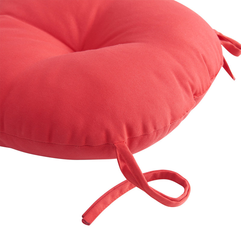 Outdoor Dining Chair Cushion/Barstool Cushion Chair Pad, Red, 4
