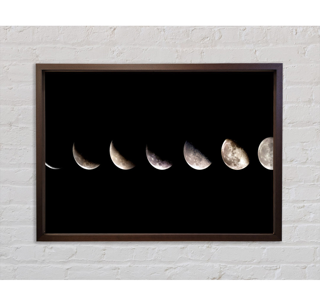 Moon Sequence - Einzelner Bilderrahmen Kunstdrucke auf Leinwand