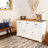 52" Solid Pine Sideboard Cabinet with 3 Doors 3 Drawers and Adjustable Shelf-1569839278