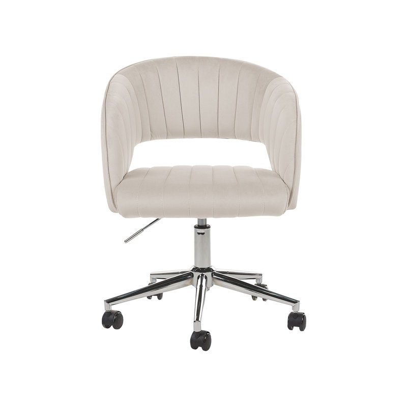 Greger Velvet Conference Chair, Beige