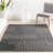 Dorene Contemporary High-Low Striped Wool Area Rug-1140144721