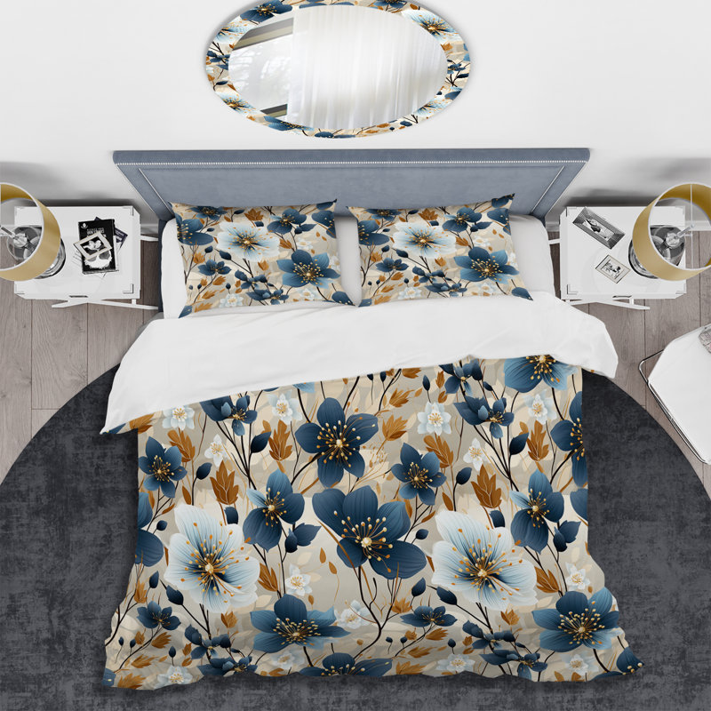 Ensemble de housse de couette Mehrunisha, Housse de couette pour très grand lit et 2 très
