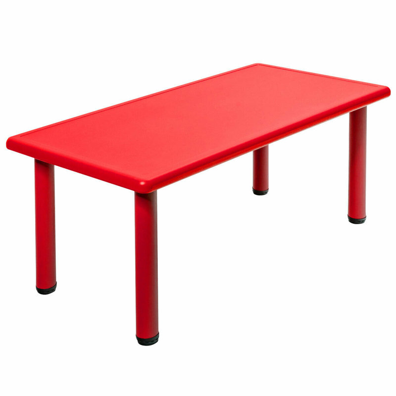 Table d'activités pour enfants 48 po x 24 po Kids, Rouge