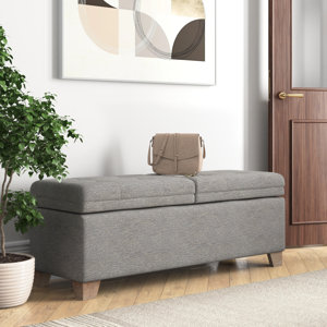 Wein Flip Top Upholstered Storage Bench