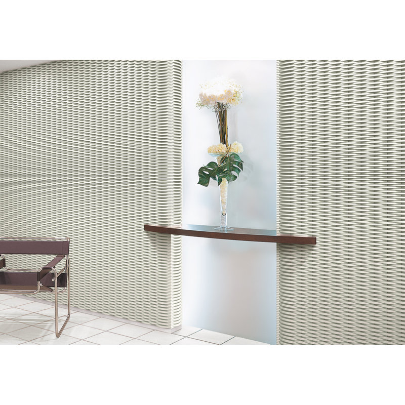 Crescent Border 0.39" x 6" Ceramic Linear Mosaic Wall Tile, Black