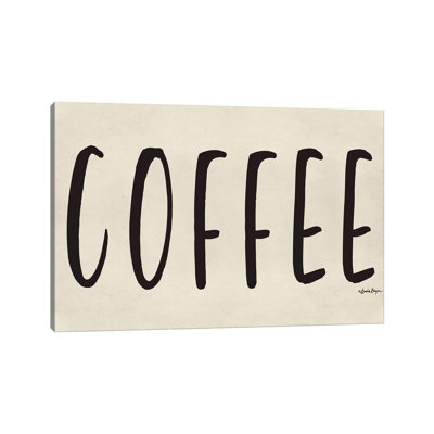 «Coffee» par Susie Boyer - Art textuel sur toile tendue