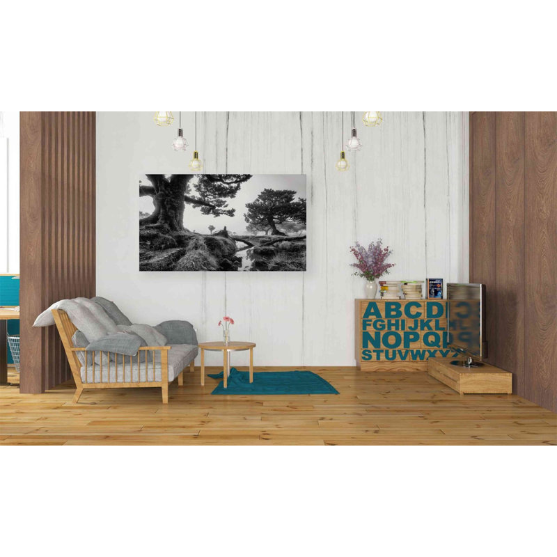 «Black and White Fanal» par Martin Podt - photographie sur toile tendue, H 26 po x l 40 po x 1,5 po