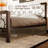 Avren Vintage Metal Platform Bed with Headboard and Footboard, Geometric Design, No Box Spring Needed-1975530981-1975530982
