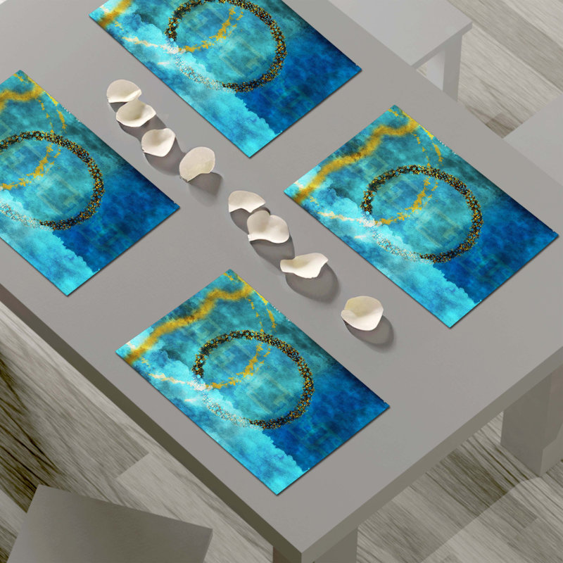 Polyester Abstract Rectangle Placemat