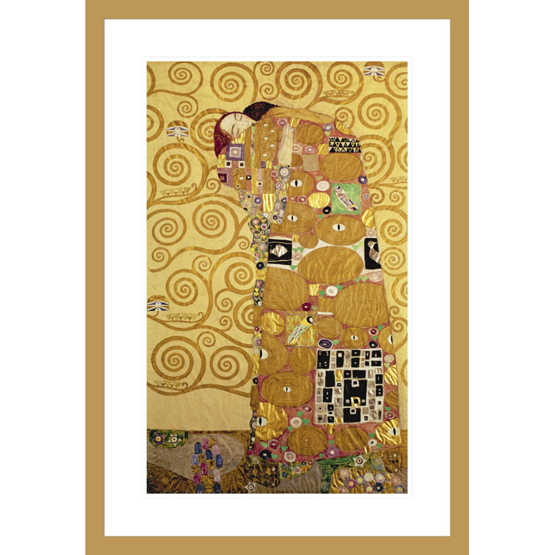 Foulard par Gustav Klimt, impression giclée encadrée, H 29,5 po x l 20,39 po