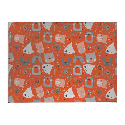Bear Face Kids Play Mat