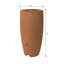 Tonneau cylindrique en plastique pour la collecte de l'eau de pluie Athena-31103797-31103798