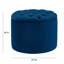 Repose-pieds rond avec rangement en velours Alvin-52039697