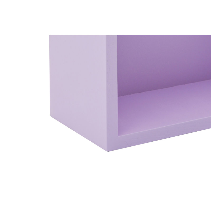 Alecto 80cm H x 40cm W Cube Bookcase, Purple