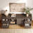 71 '' Tv Stand For Tvs Up To 75/80'', Wood Entertainment Center With Sliding Doors And Drawers-386127517