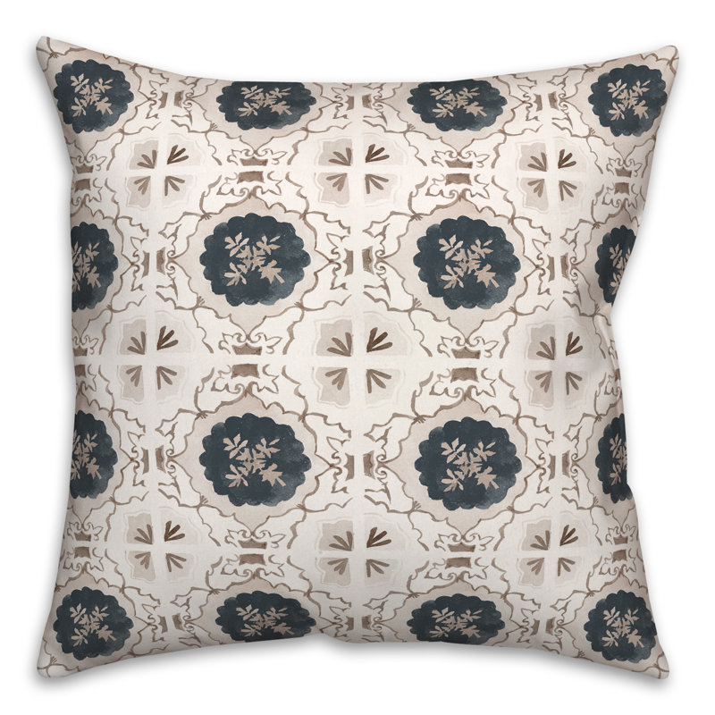  Tile Abstract Square Pillow Cover & Insert