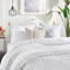 Ensemble de couette Peri Home Chenille Medallion - blanc-116202074-116202073