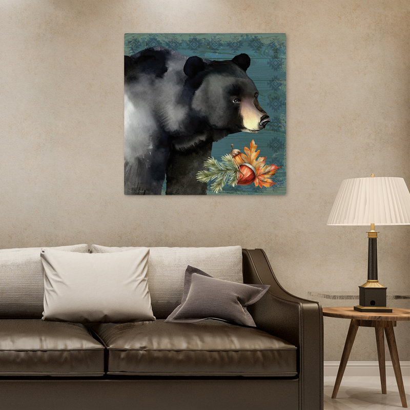 Ours noir, art contemporain, H 32 po x l 32 po