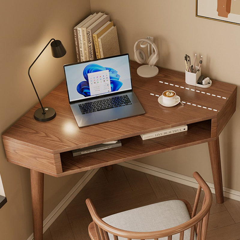 Bureau d'écriture en bois massif brun