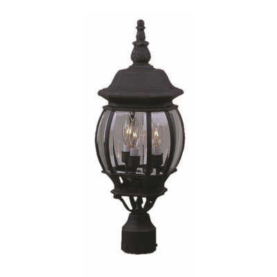 Tête de lanterne noire 3 lumières Coso