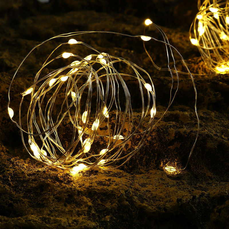 Guirlande de 50 ampoules à énergie solaire 108,26 pi Grainola