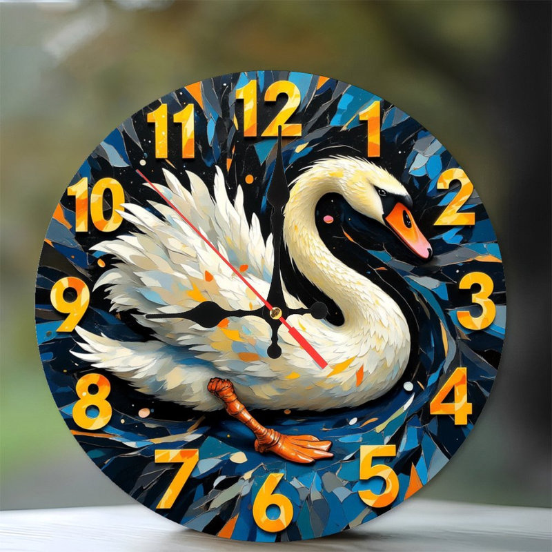 Horloge murale Swan