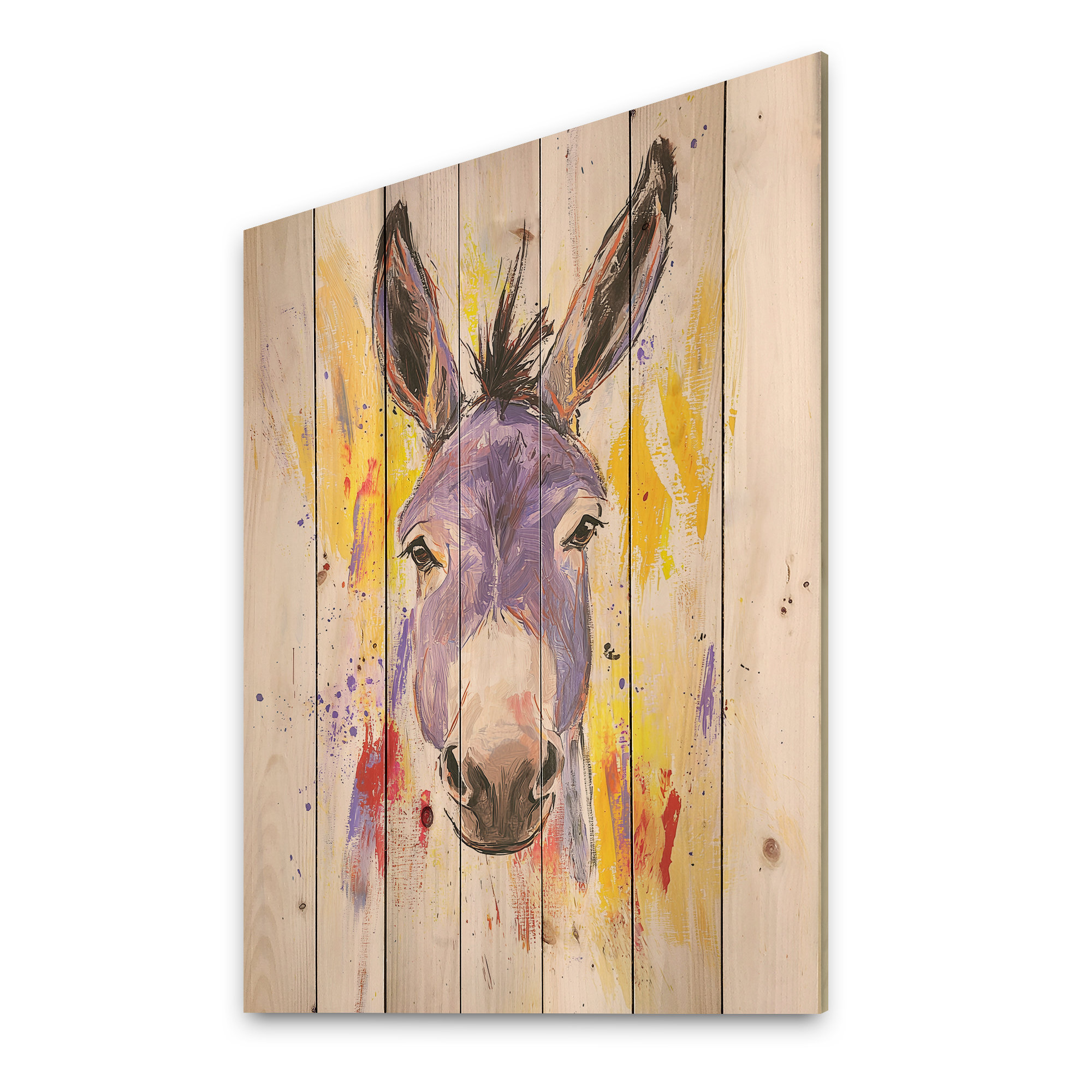 Ophelia & Co. Expressive Pulse Of Donkey By Vincent I - Modern Purple ...
