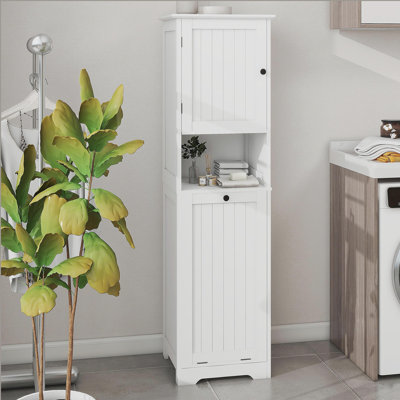 One-Compartment One-Door Tilt-Out Laundry Sorter Cabinet