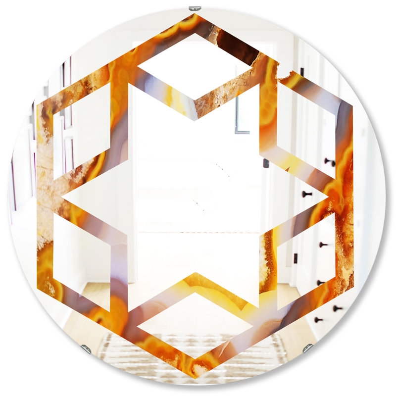Miroir de salle de bain éclectique, H 31,5 po x l po