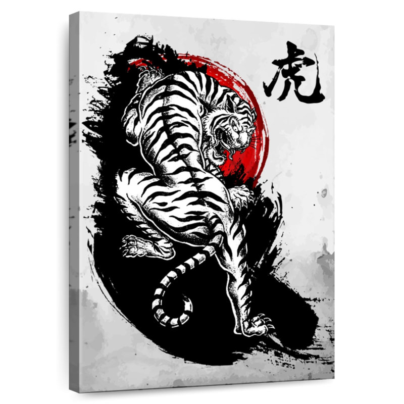 Brampt Japanese Tiger, 36" H x 24" W