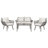 Jennetta 4 - Person Patio Conversation Set with Cushions