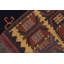 Tapis oriental noir / rouge en laine 6 pi 3 po x 9 pi 6 po Palomares