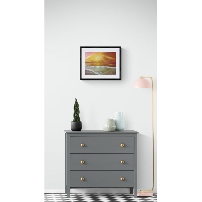Prise en charge par Alicia Lopez - Peinture, Toile avec cadre noir, 24" H x 32" W