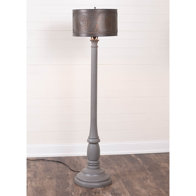 Randalle 59'' Traditional Floor Lamp, Gray
