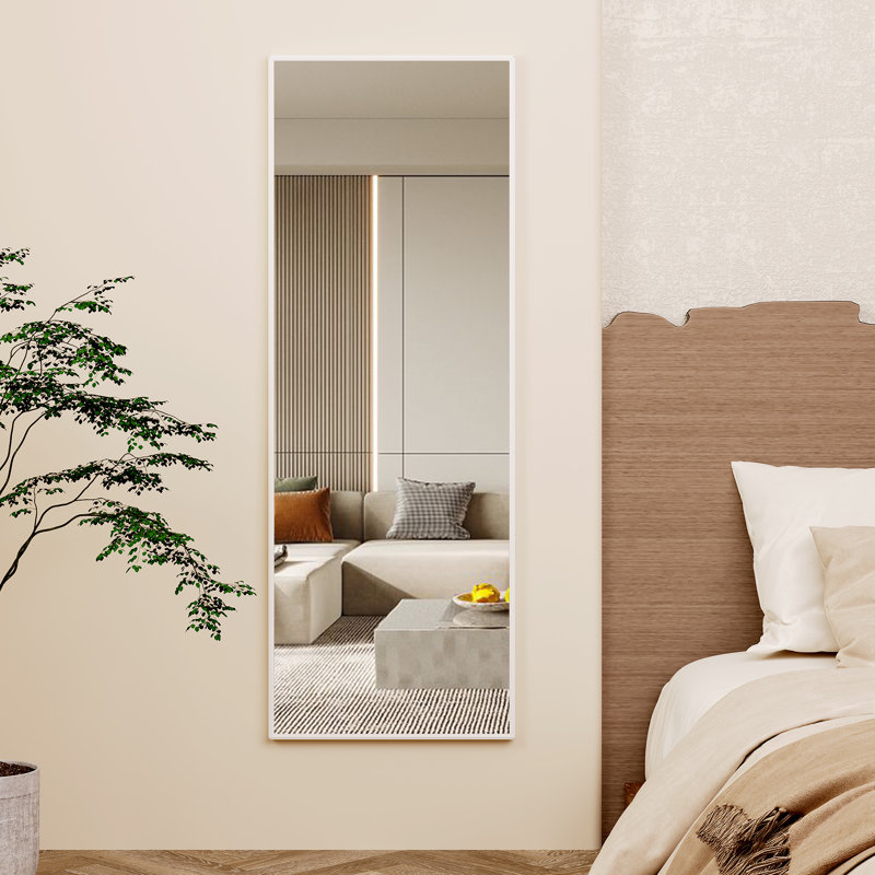 Sahir Aluminium Rectangle Mirror, White