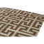 Hand Knotted Geometric Area Rug in Gold