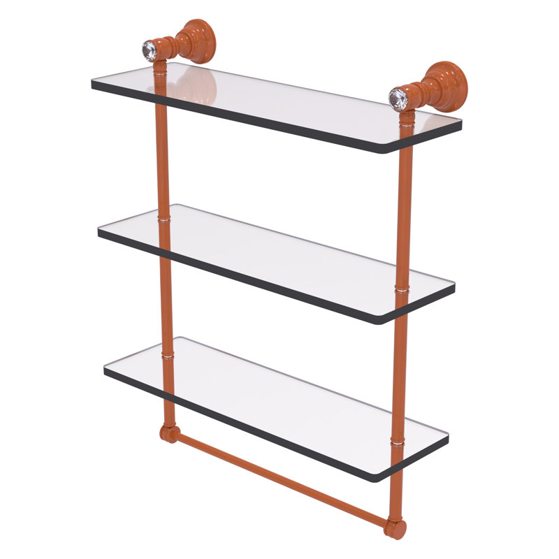 Tablette flottante 3 pièces Carolina, H 19,7 po x l 16 po x P 5,54 po, Étincelle d'automne