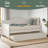 Twin Wooden Daybed With Trundle Bed-756773297