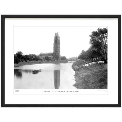 Boston, St Botolph's Church 1890 1 Piece Single Picture Frame Wall Art
