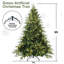 Arbre de Noël combiné en PE / PVC pré-éclairé-1101120034