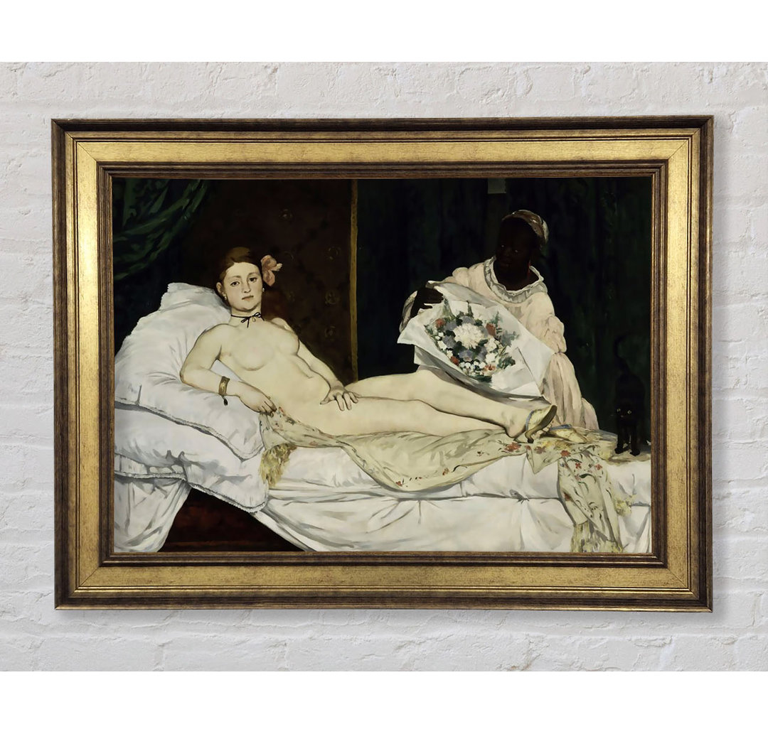 Manet Olympia - Einzelner Bilderrahmen Kunstdrucke