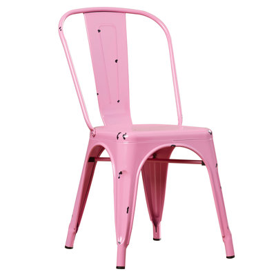 Venedy 17.75'' H Metal Stacking Side Chair