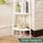 5-Tier Corner Bookshelf With Frame, ...