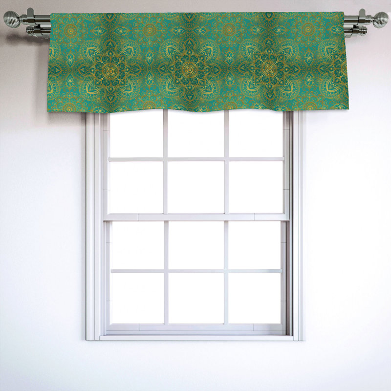 Sateen Ruffled Window Valance